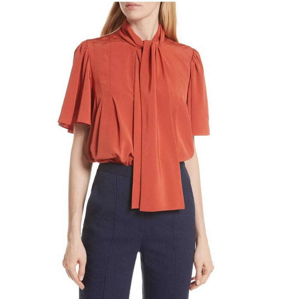 NWT Diane von Furstenberg DVF Silk Top/ Blouse, US 4, Business, Brunch, Event